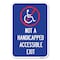 Signmission Not A Handicapped Accessible Exit With Heavy-Gauge Aluminum Sign, 12" H, 18" L, A-1218-23549 A-1218-23549 - alternate 1